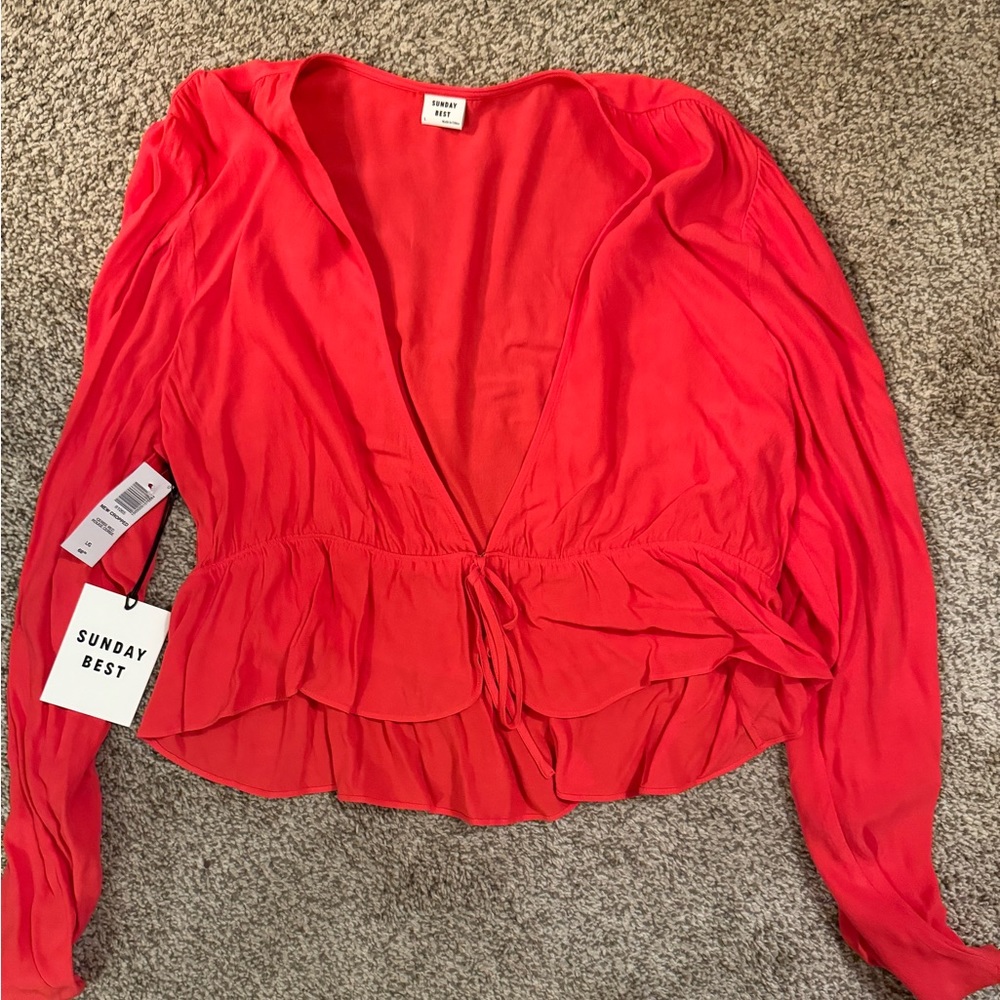 Sunday Best Red Crop top